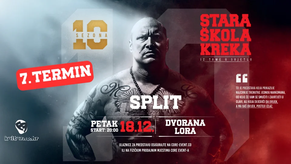 SPLIT - STARA ŠKOLA KREKA - 7. TERMIN - 18.12.