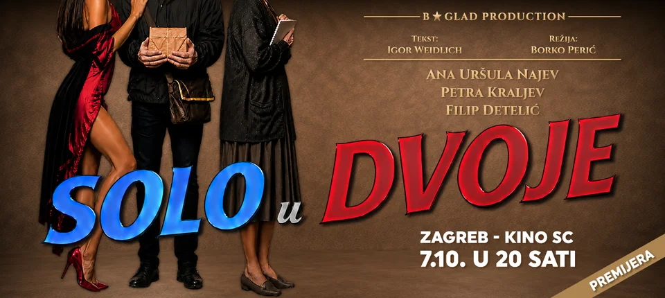 SOLO U DVOJE (premijera), komedija, Zagreb (2 / 2)