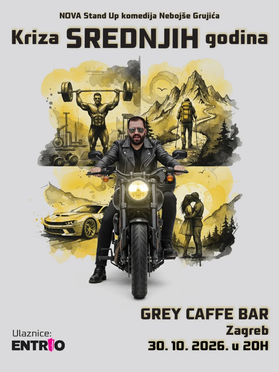 Zagreb: "Kriza srednjih godina" stand-up II Nebojša Grujić (2 / 2)