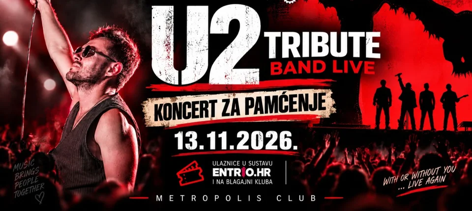 U2 TRIBUTE BAND LIVE/13.11.2026.@METROPOLIS CLUB
